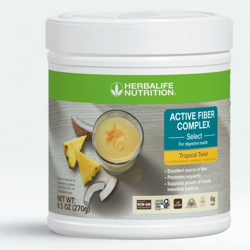 Herbalife Active Fiber Complex Select Tropical Twist Fiber Drink Mix