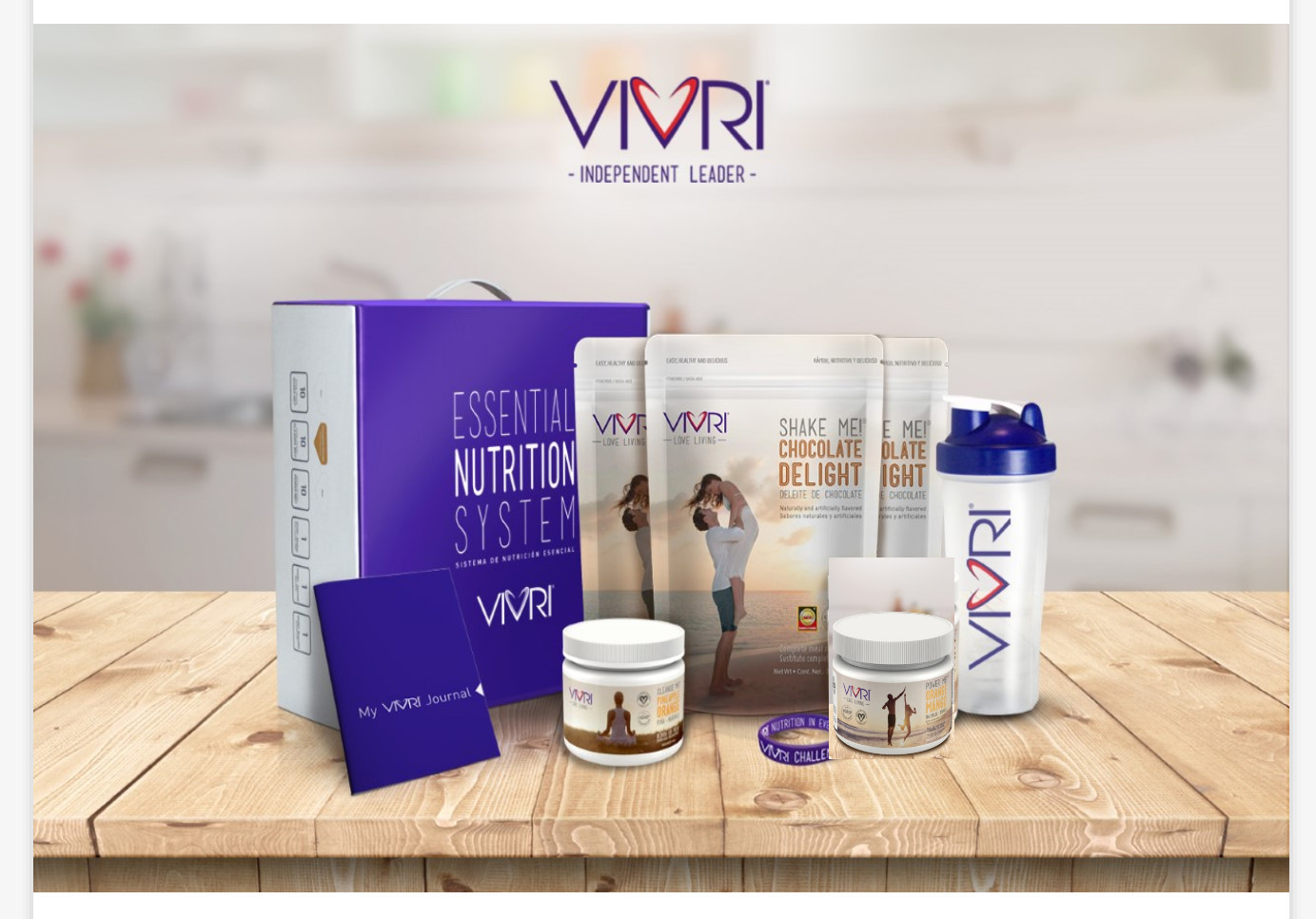 VIVRI® 30 DAY CHALLENGE: CHOCOLATE DELIGHT, ORANGE MANGO POWER ME, PINEAPPLE