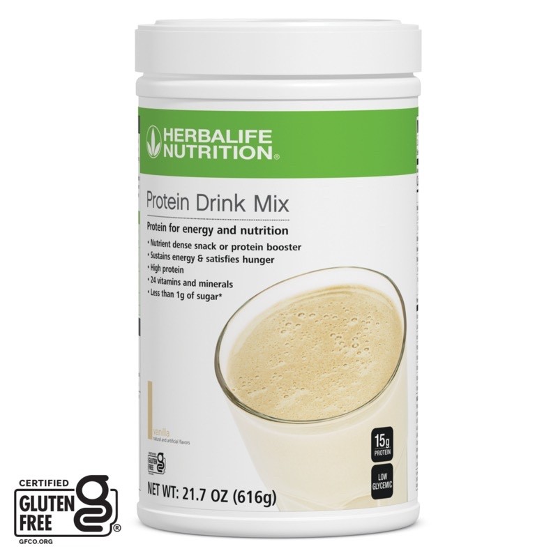 Herbalife Vanilla High Protein Beverage Mix (616g) – Protein Shake, 15g