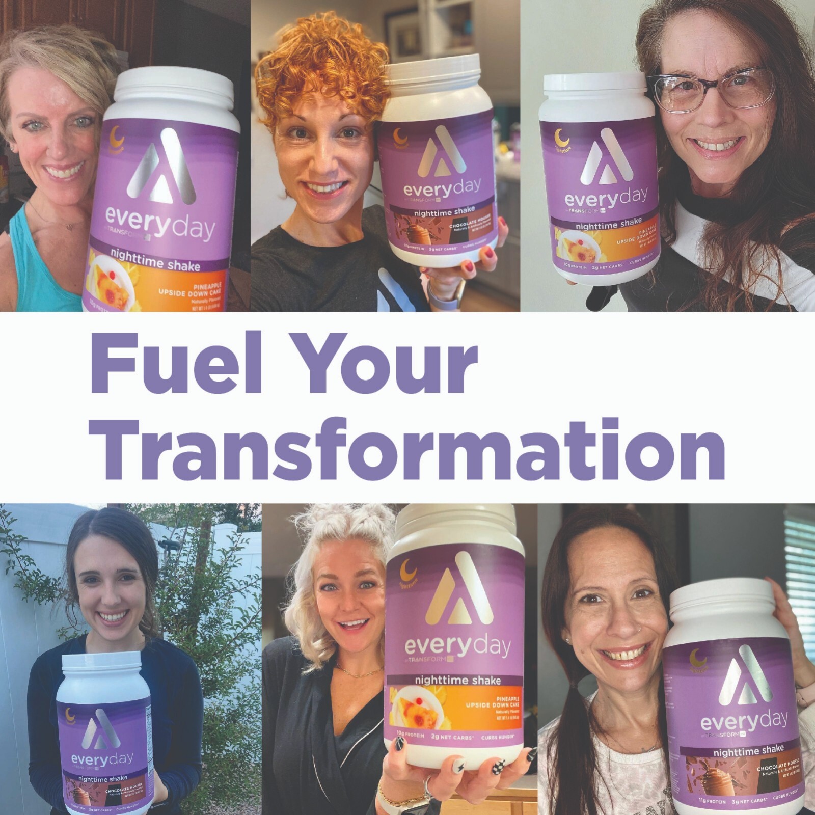 TransformHQ Nighttime Meal Replacement Shake, Chocolate Mousse Flavor, 1.4 LB