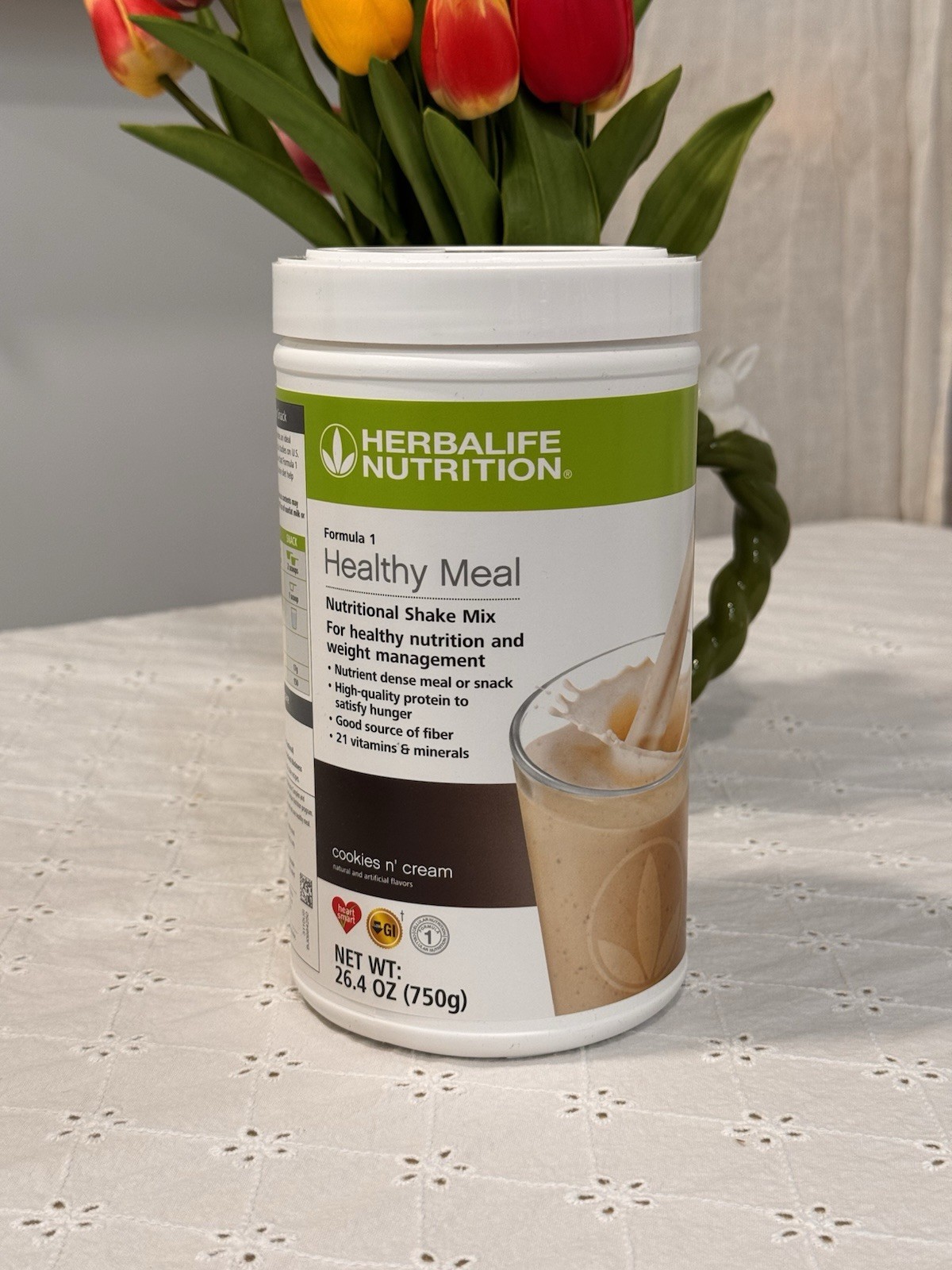 Herbalife Formula 1 Healthy Meal Replacement Shake Cookies ‘n Cream, 750g