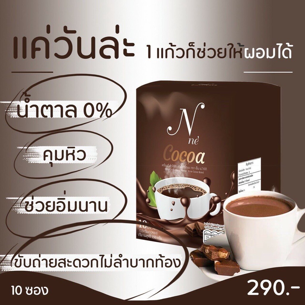 12x N Ne Cocoa Instant Mix Drink Slimming Sugar-Free Loss Weight Control Hunger