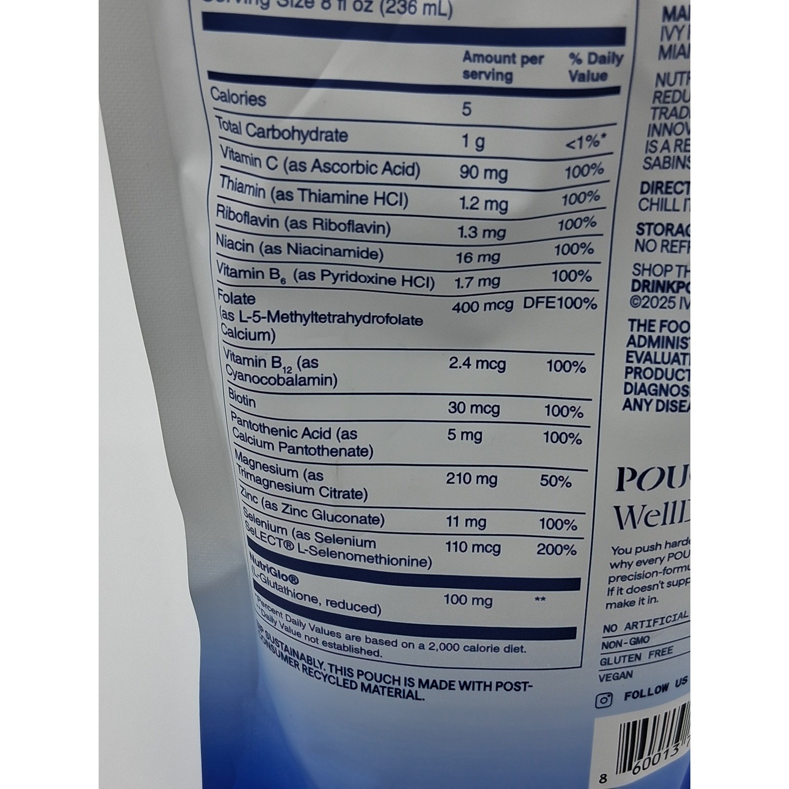 Ivy Products Pouch WellDrip+ 12 pack All-in-One Wellness – Orange Honey SEALED