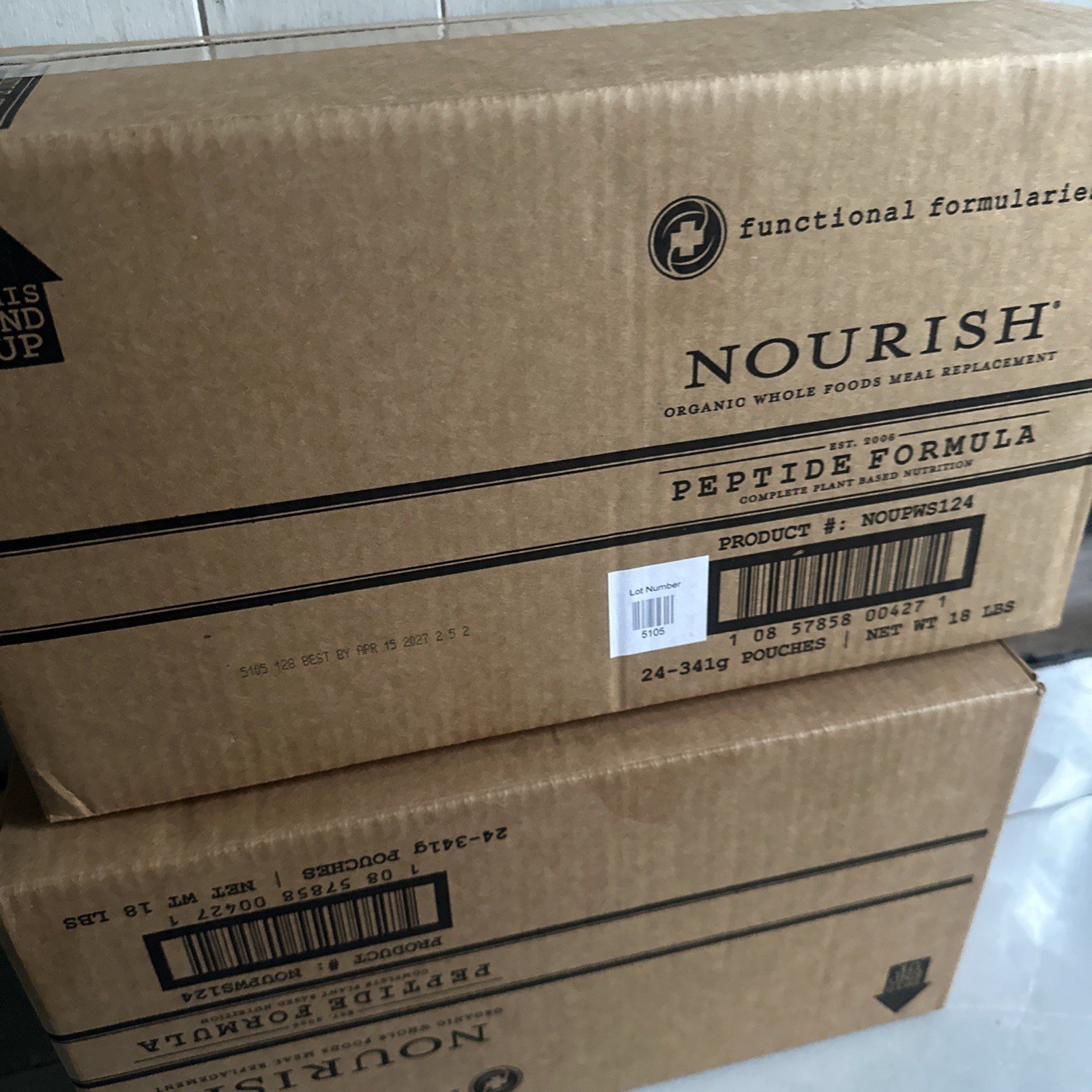 Nourish Peptide Formula de Functional Formularies Un Reemplazo de Comida 18 Lbs