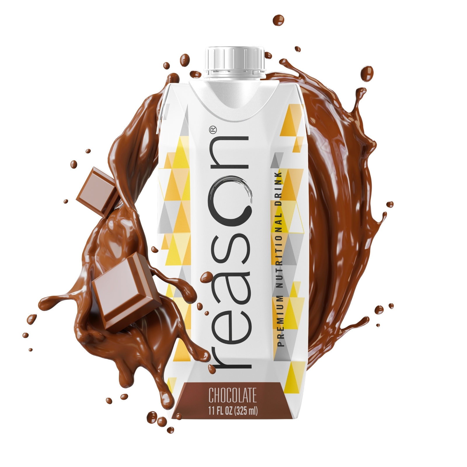 Reason Chocolate Premium Protein Shake High Calorie – 11oz Bottles Pack of 12