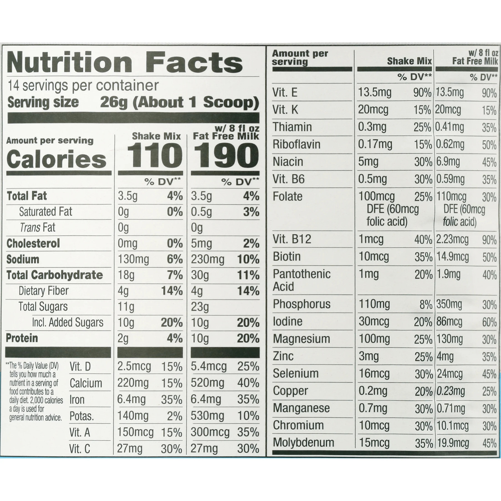 New SlimFast Original Meal Replacement Shake Powder, French Vanilla, 12.83 oz,
