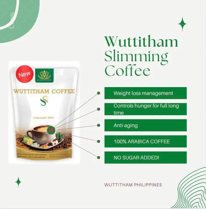 10 Wuttitham Coffee SS Instant Coffee Mix Weight Control Burn Fat Help Excretion
