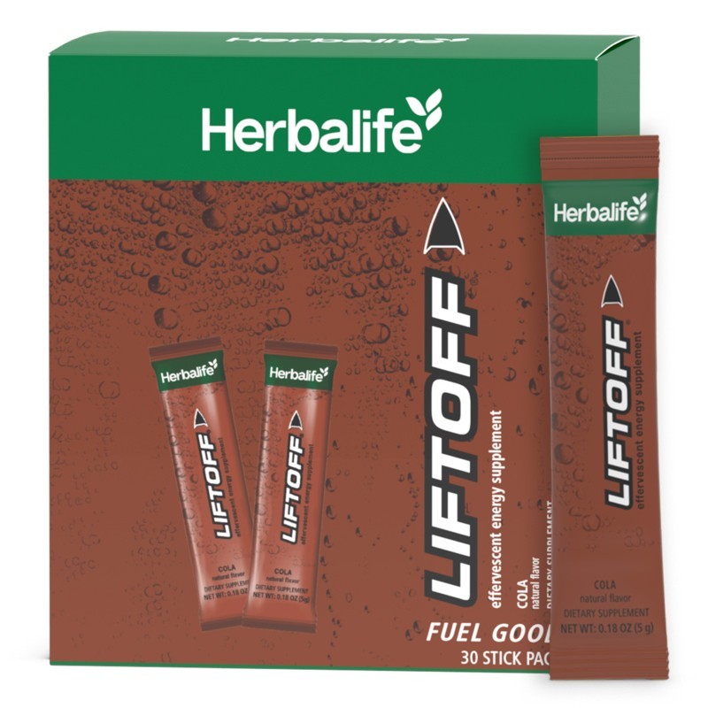 Herbalife Soda Series Liftoff – Ginger Beer OR COLA flavour – 30 Stick Packs
