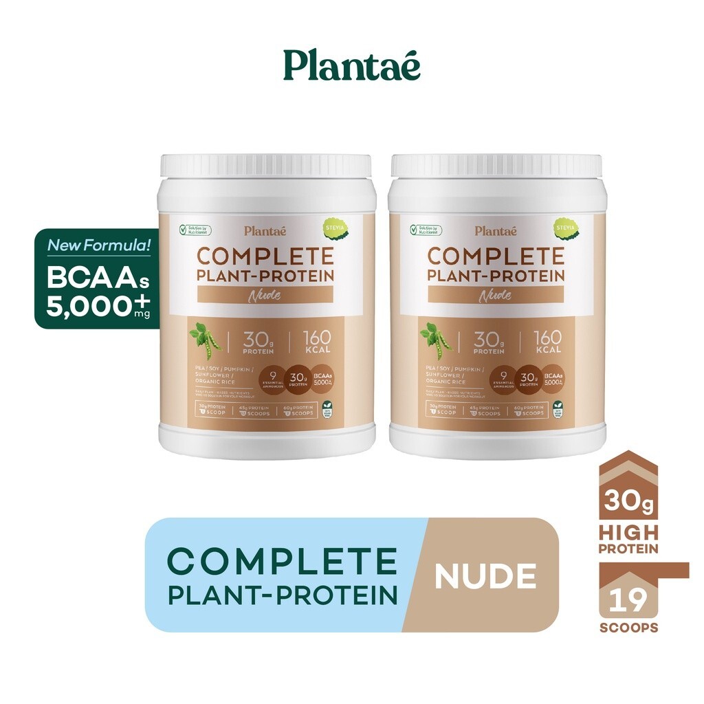 2X Plantae Complete 5 Plant Protein BCAAs Nude Keto Low Calorie Carb Diet 800g