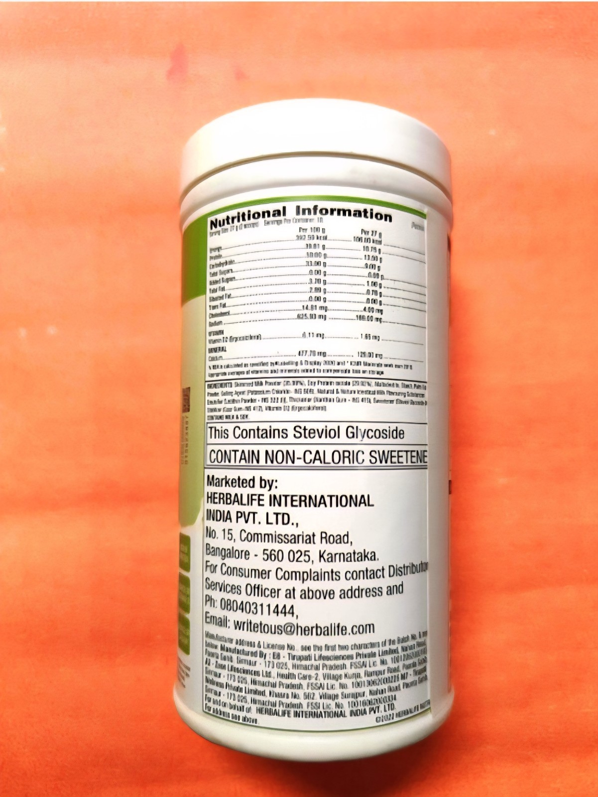 Herbalife Nutrition New ShakeMate 500 gm Plant Based Protein Gluten Free