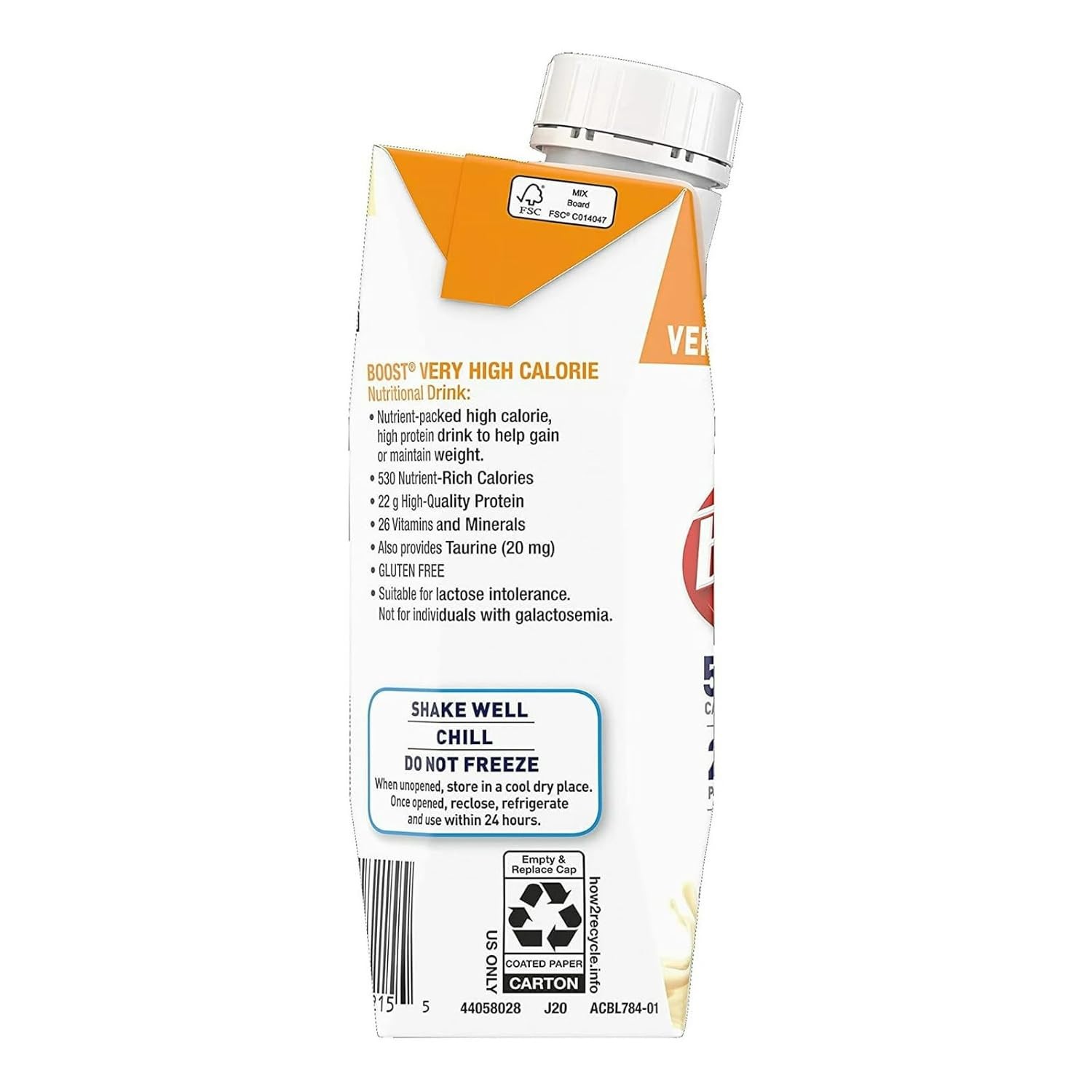 Boost Very High Calorie Nutritional Drink, High Protein Nutrition Shake, Ready