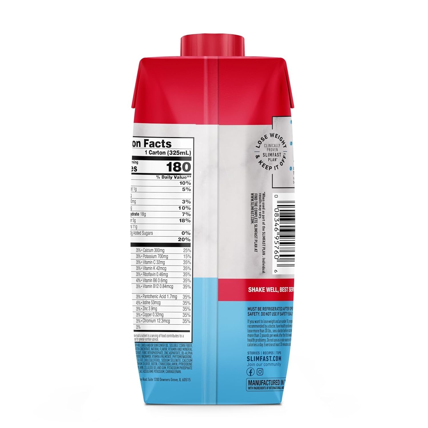 Meal Replacement Shake Rich Chocolate 10g Protein No Added Sugar 12pk
