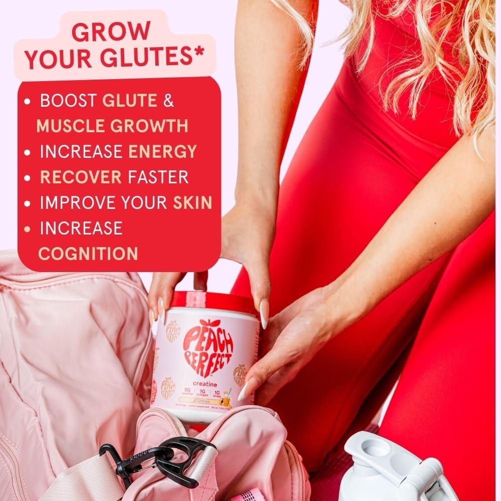 Peach Perfect Creatine for Women – Micronized 9.6 Ounce (Pack of 1), Pink