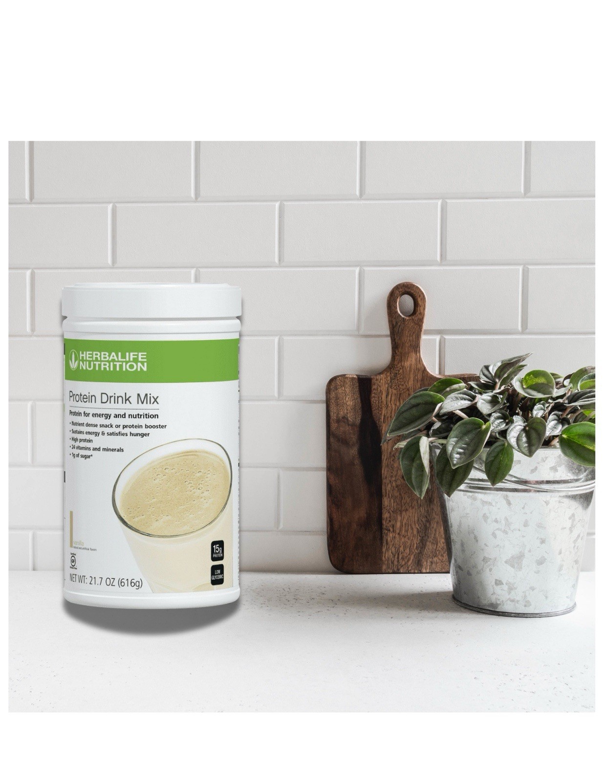 Herbalife Protein Drink Mix -Vanilla, 616g From USA