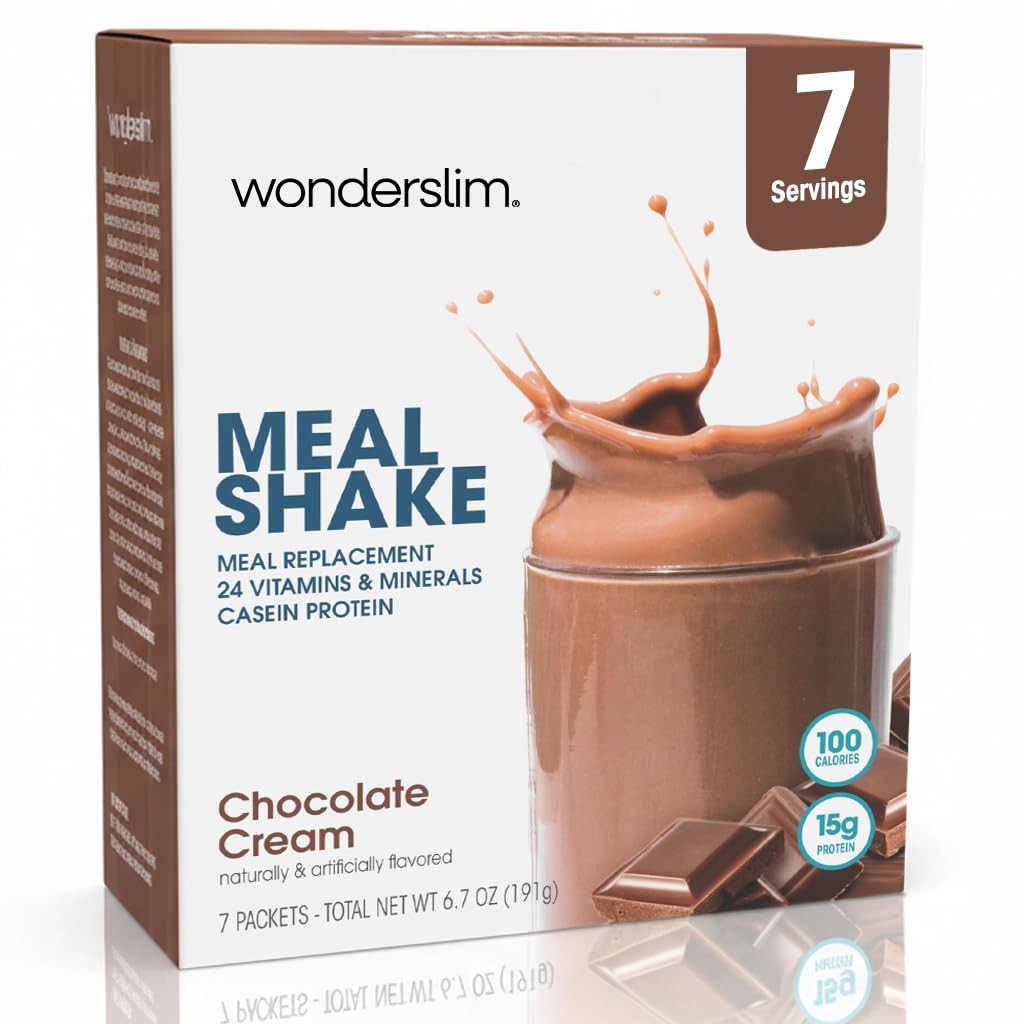 WonderSlim Meal Replacement Shake Creamy Chocolate 15g Protein 100 Calories