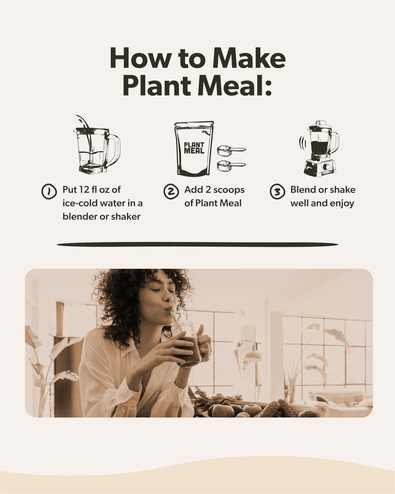 Plant Meal Replacement Shake – Vanilla – 25g of Plant Based Vegan Protein Powder
