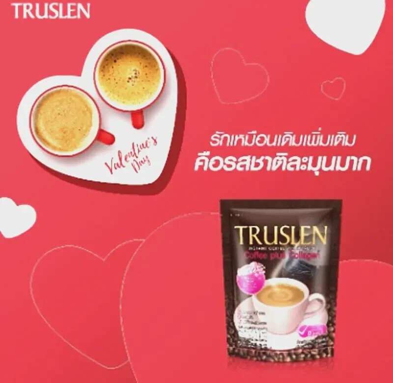 6x Truslen Coffee Mix Plus Collagen Weight Loss Sugar Free Low Fat Slimming Body