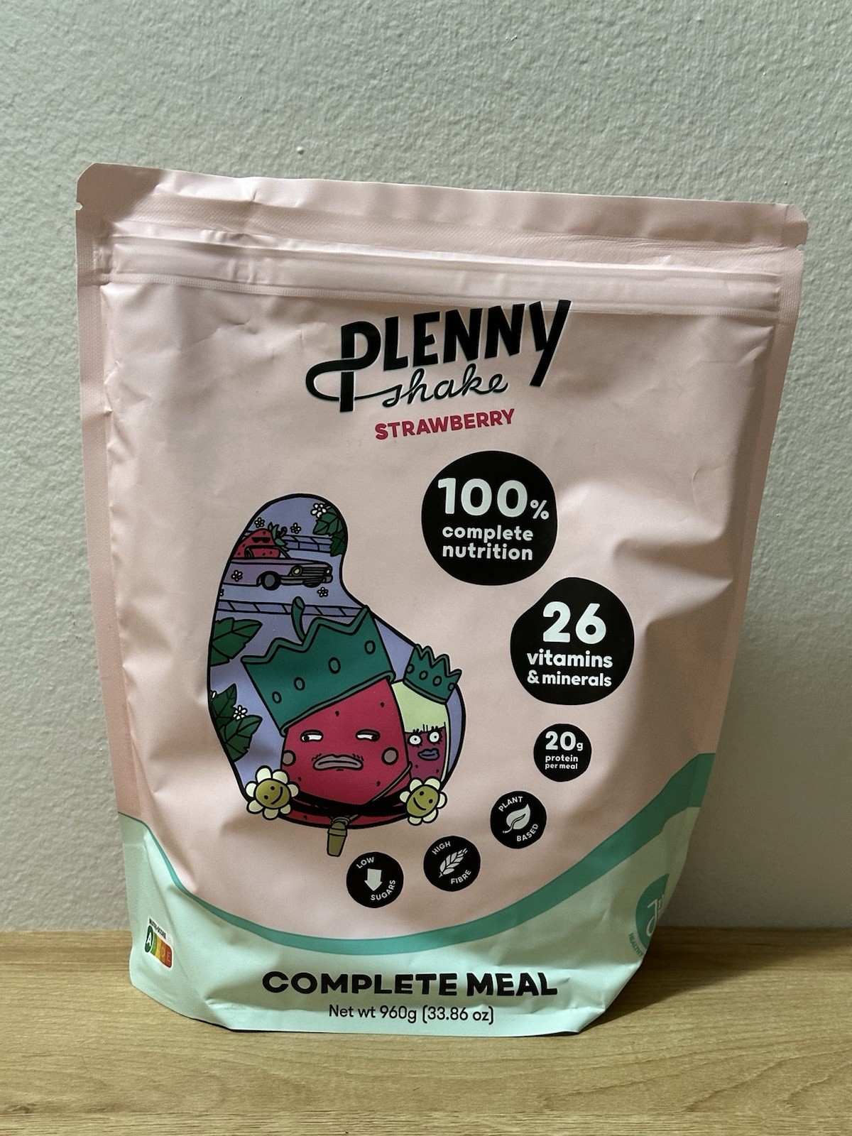 Plenny Shake Powdered Jimmy Joy Meal Replacement – Strawberry – 33.86oz New!