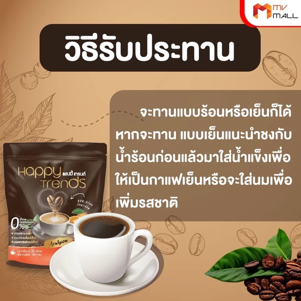 12x Happy Trends Coffee 32 in 1 Mix Collagen Weight Management Nourish Skin Bone