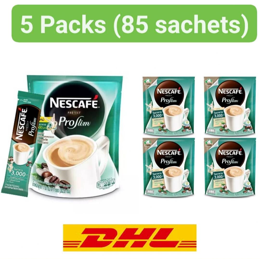 5x Nescafe Proslim Protect 3in1 Instant Coffee Low fat Slimming Diet with Fiber