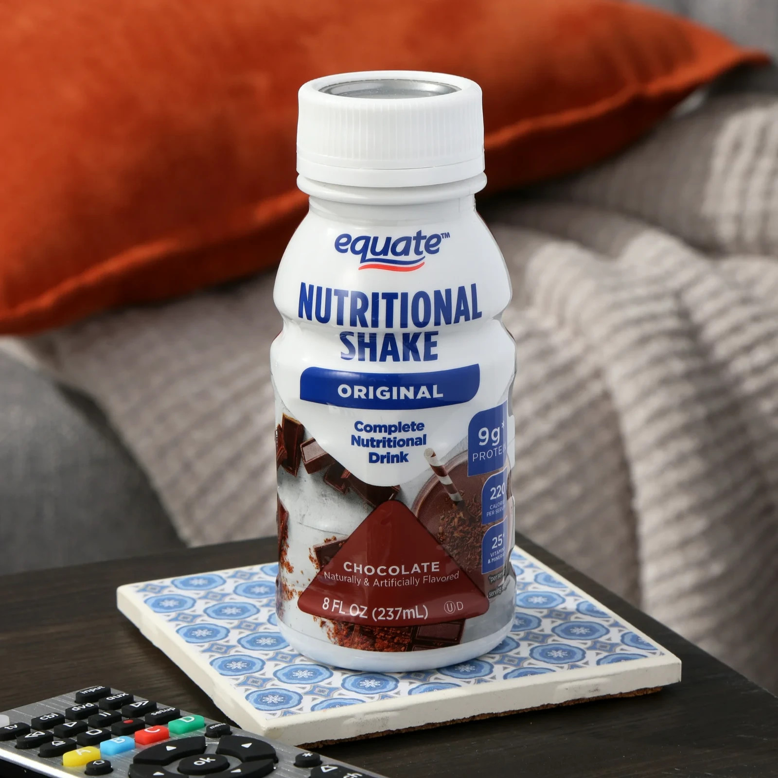 Equate Original Meal Replacement Nutritional Shakes, Chocolate, 8 fl oz, 24 Coun