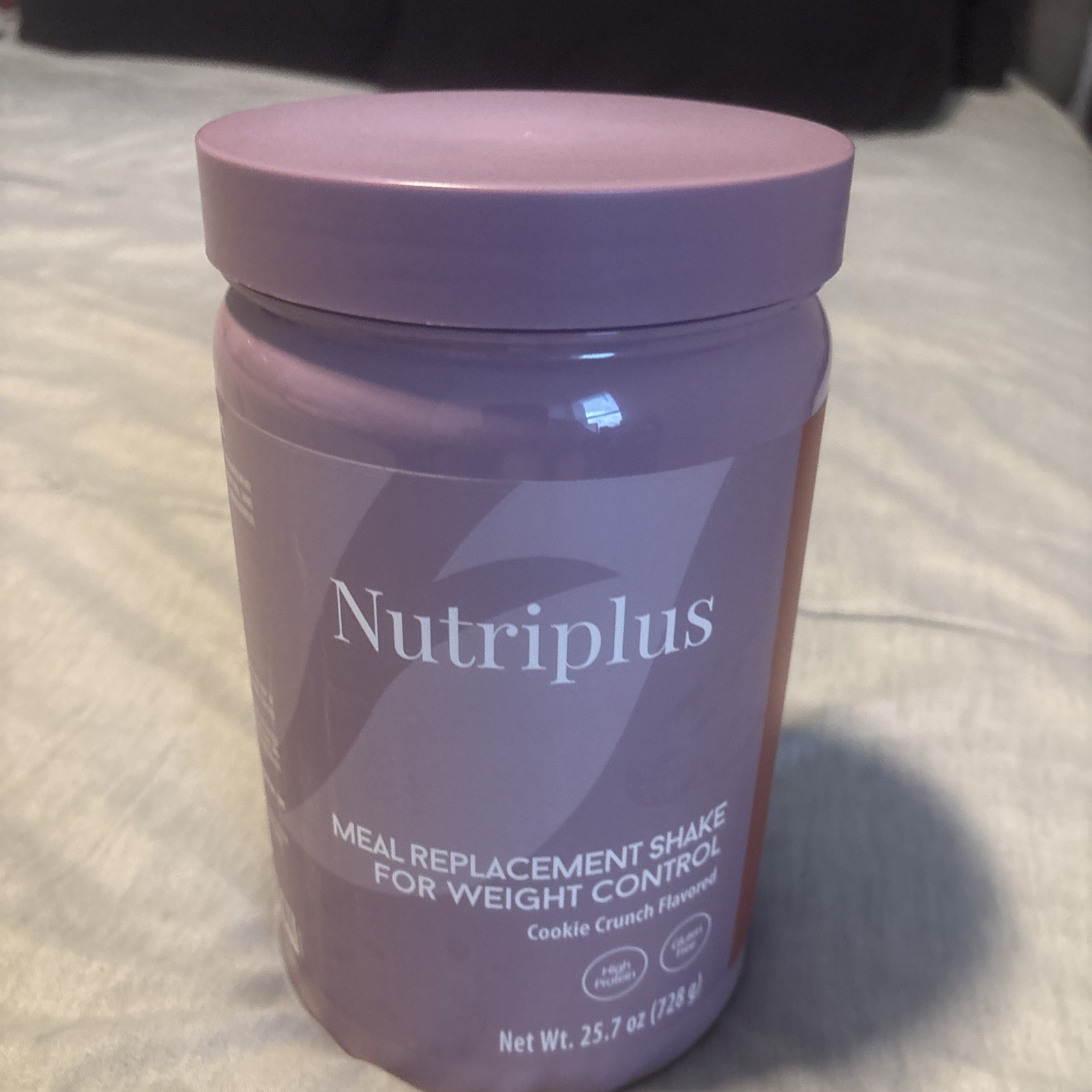 Nutriplus High Protein Meal Replacement Shake Cookie Crunch Gluten-Free 25.7oz