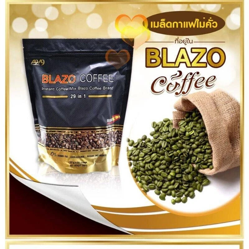 5X Blazo Coffee, Instant Coffee Premium Arabica Antioxidants Non-Fat Sugar Free