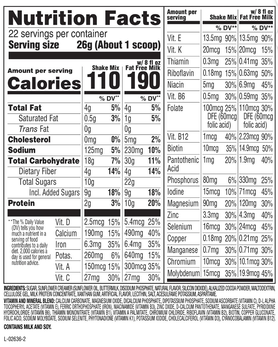 SlimFast Original Chocolate Royale Shake Mix (31.18oz.)
