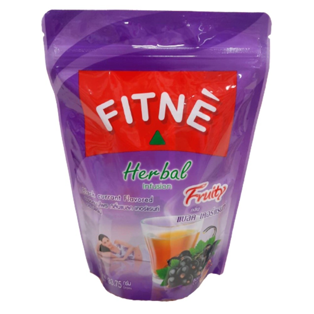 Fitne Tea Herbal Weight Loss Fast Slim Diet Detox Bags Infusion Blackcurrant x 1
