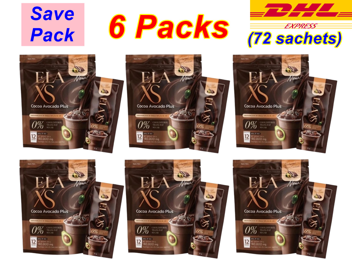 New 6X ELA XS Instant Coffee Low Sugar Calories Controls Hunger Burn Fat Slim