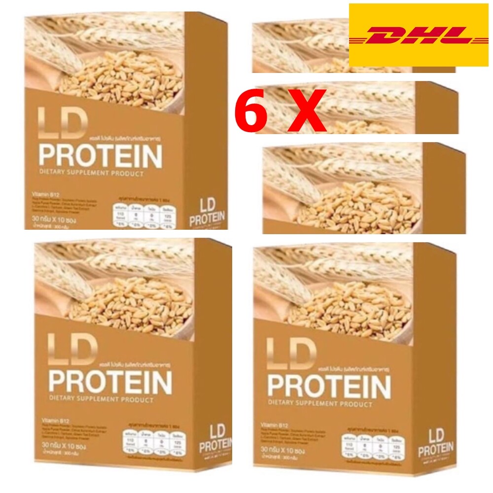 6 Pcs LD Protein Instant Dietary Supplement Weight Loss 0% Fat Sugar Halal