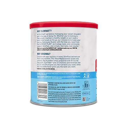 3Pack SlimFast Meal Replacement Powder Original Strawberries & Cream 14 Servings