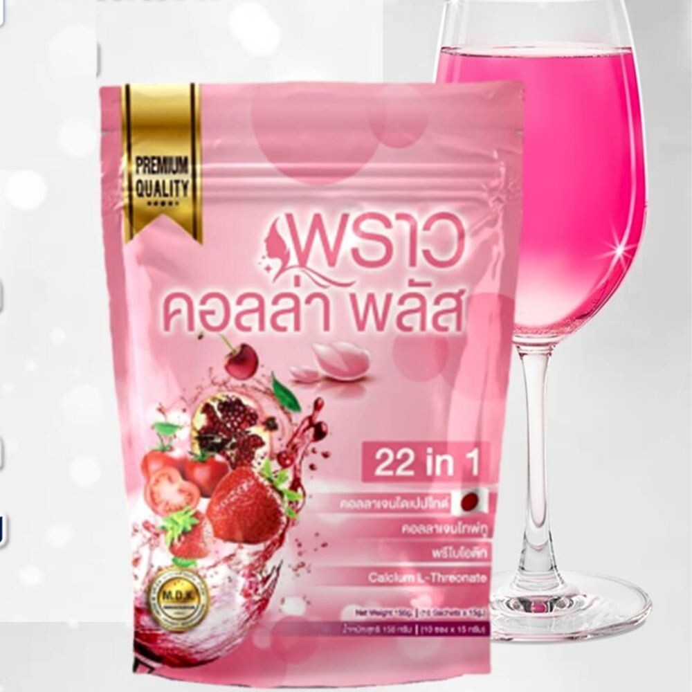 Proud Colla Plus Herbs 22 in 1 for Bright Skin Firm Slim Anti-Oxidant No Sugar