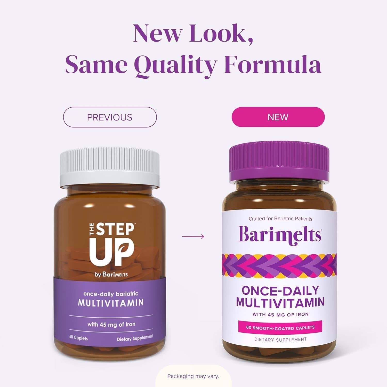 BariMelts Once Daily Bariatric Multivitamin with Iron, 60 Count (Pack of 1)