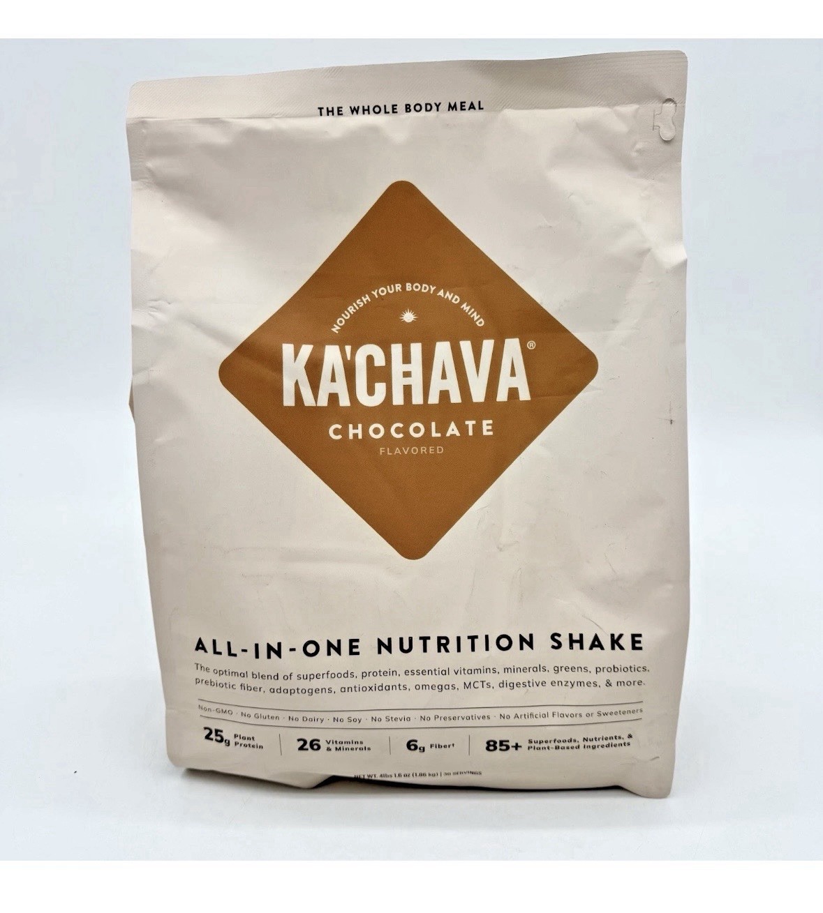 KACHAVA Chocolate ALL-IN-ONE Nutrition Shake 30 Serving 4 lb Protein EXP 2027