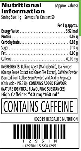 Herbalife Afresh Energy Drink Mix | Lemon and Elaichi | Weight Loss 2 x 50g Pack