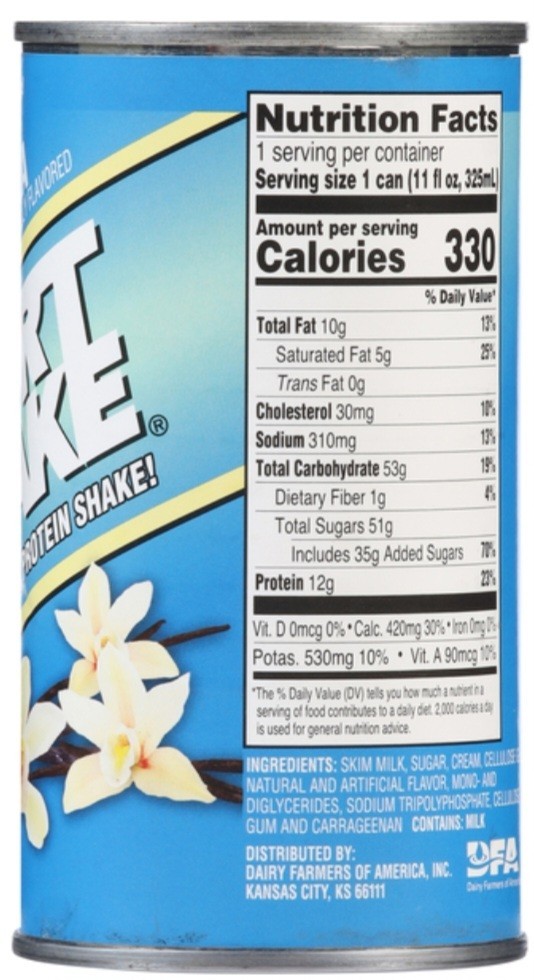 Sports Shake Protein Shake Verity Pack Vanilla, Banana, Strawberry 12 Pack