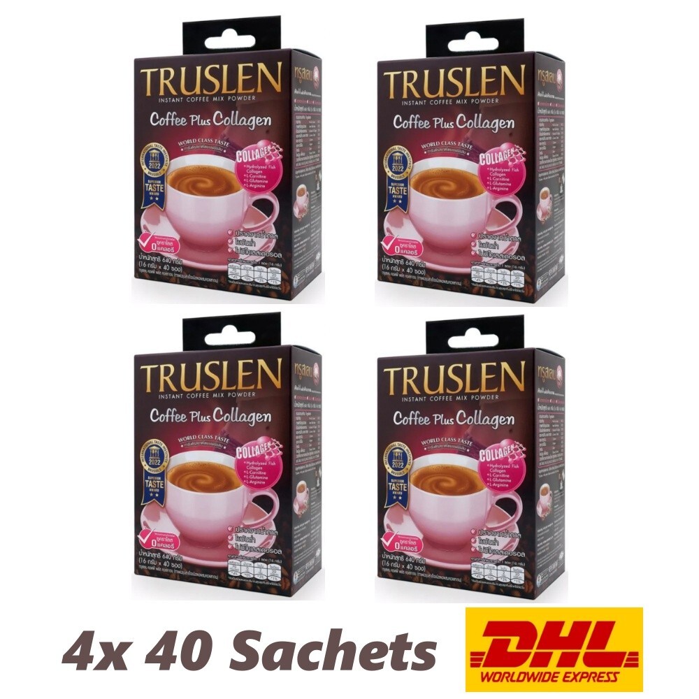 4x Truslen Coffee Mix Plus Collagen Weight Loss Sugar Free Low Fat Slimming Body