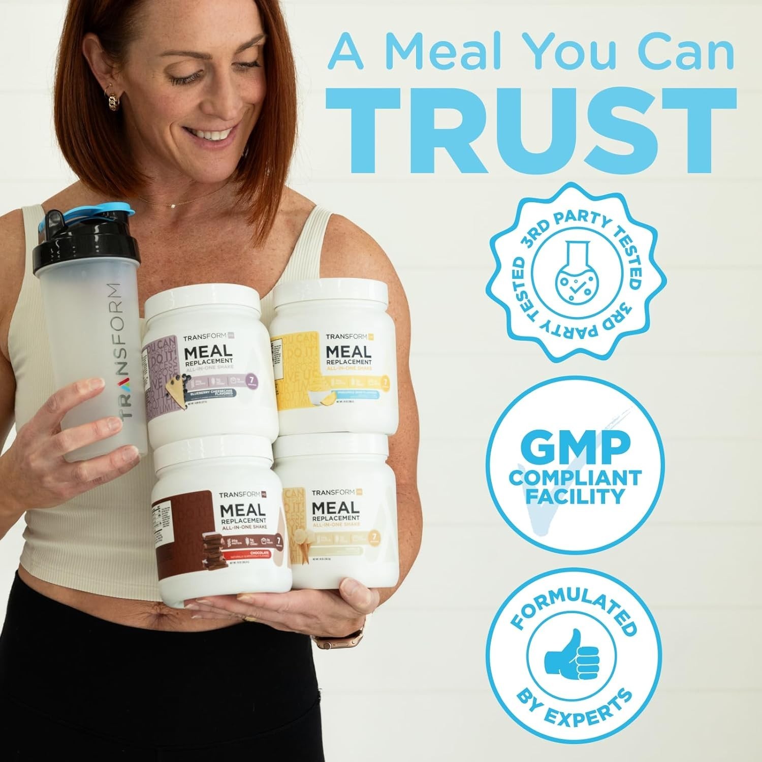 Meal Replacement Shake Powder 9.8oz Blueberry Cheesecake Gluten Free Non-GMO