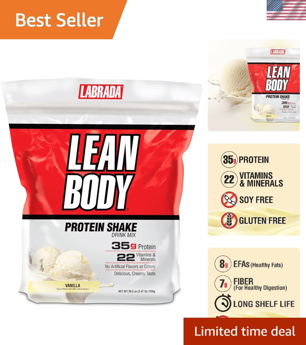 Lean Body’s Hi-Protein Meal Replacement – 35g Protein, Natural Vanilla