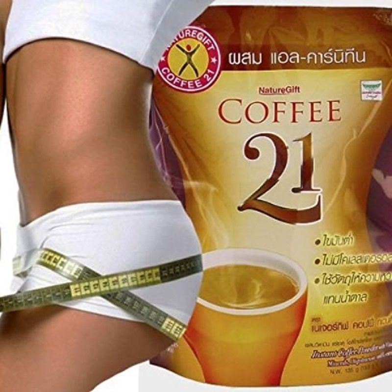 NatureGift Coffee 21 Plus L-Carnitine Slimming Lose weight Fast 10 Sachets