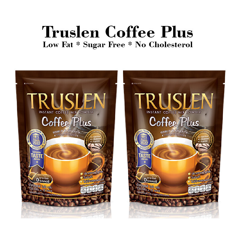 2 Bags TRUSLEN Instant Coffee Plus Mix Powder Sugar Free Weight Management Drink