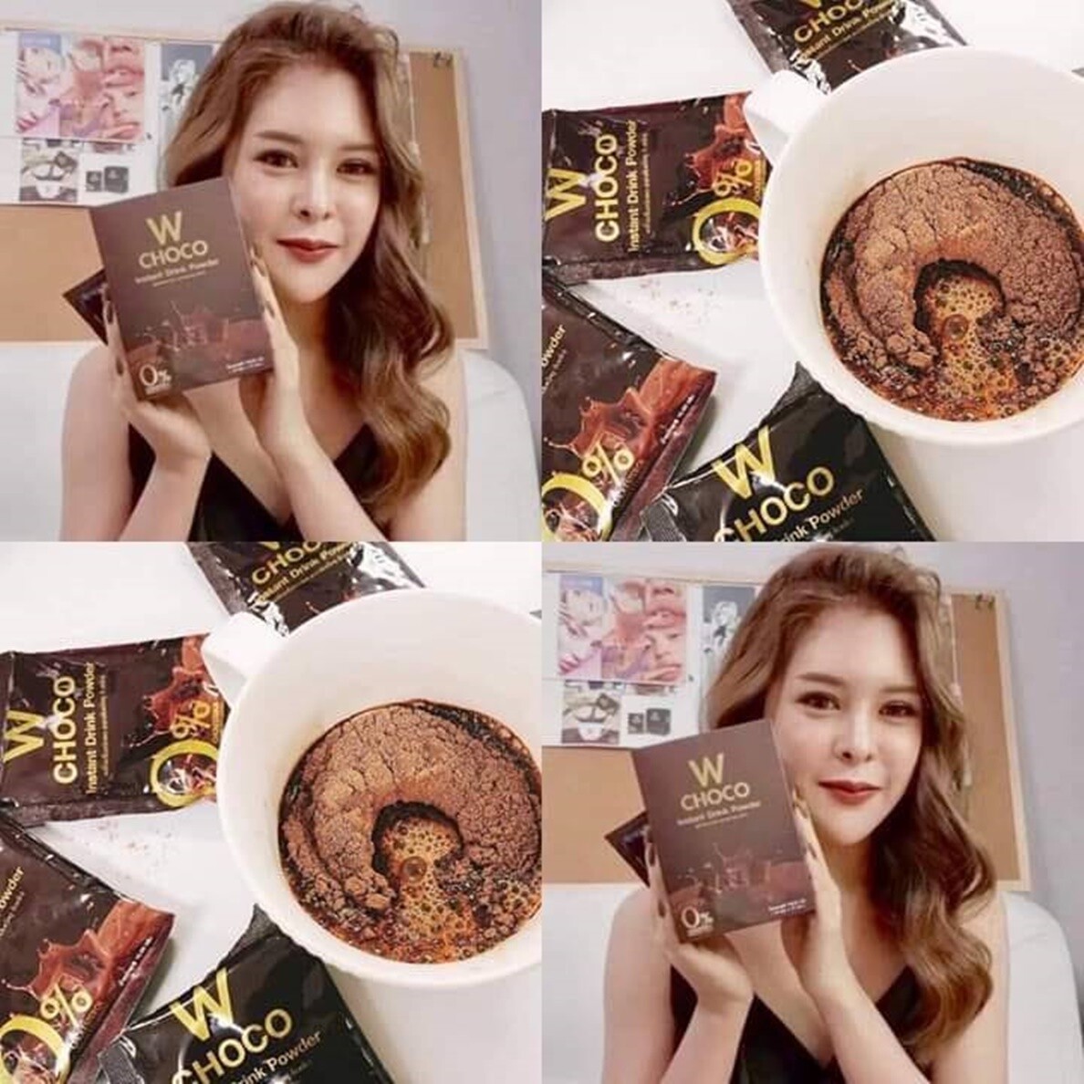 3x Choco W White Instant Drink Powder Control Weight Slim Fat Burn Block Streng