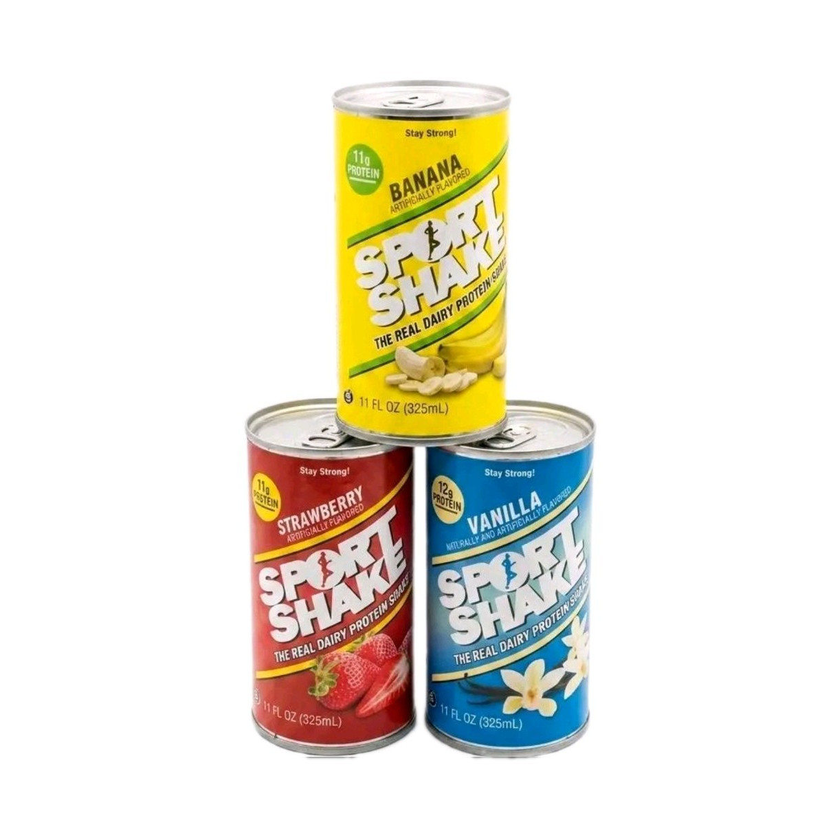 Sport Shake High Protein Real Dairy Shake Variety 11 fl oz (3 Cans)