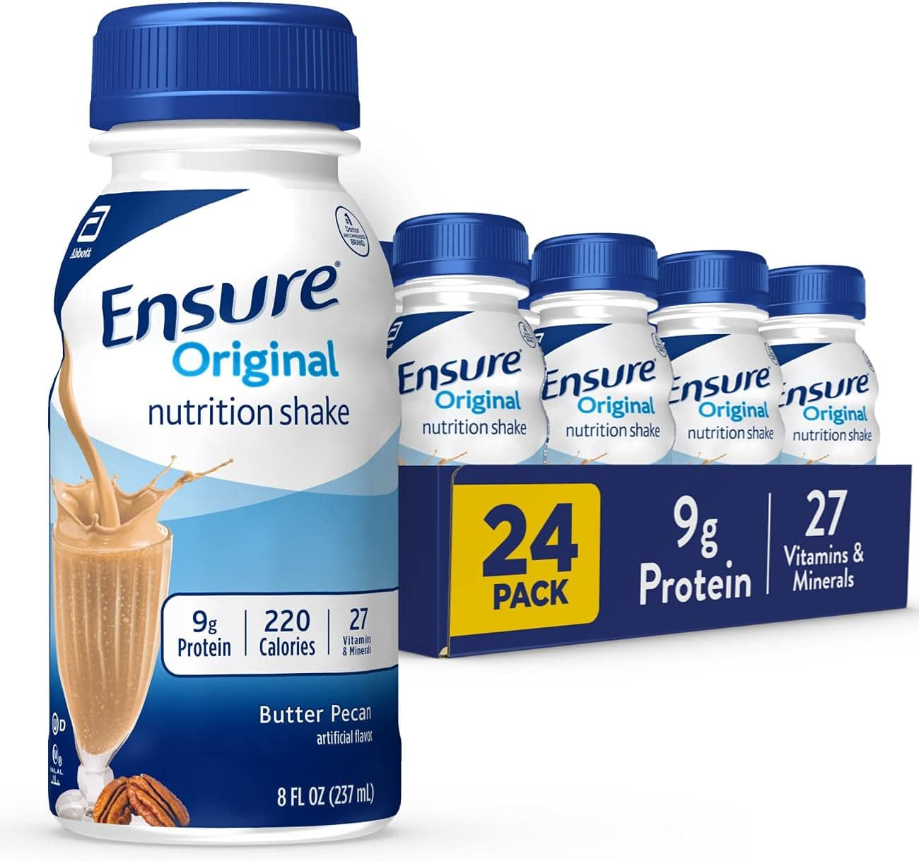 Original Butter Pecan Nutrition Shake | Small Meal Replacement Shake | Ready to