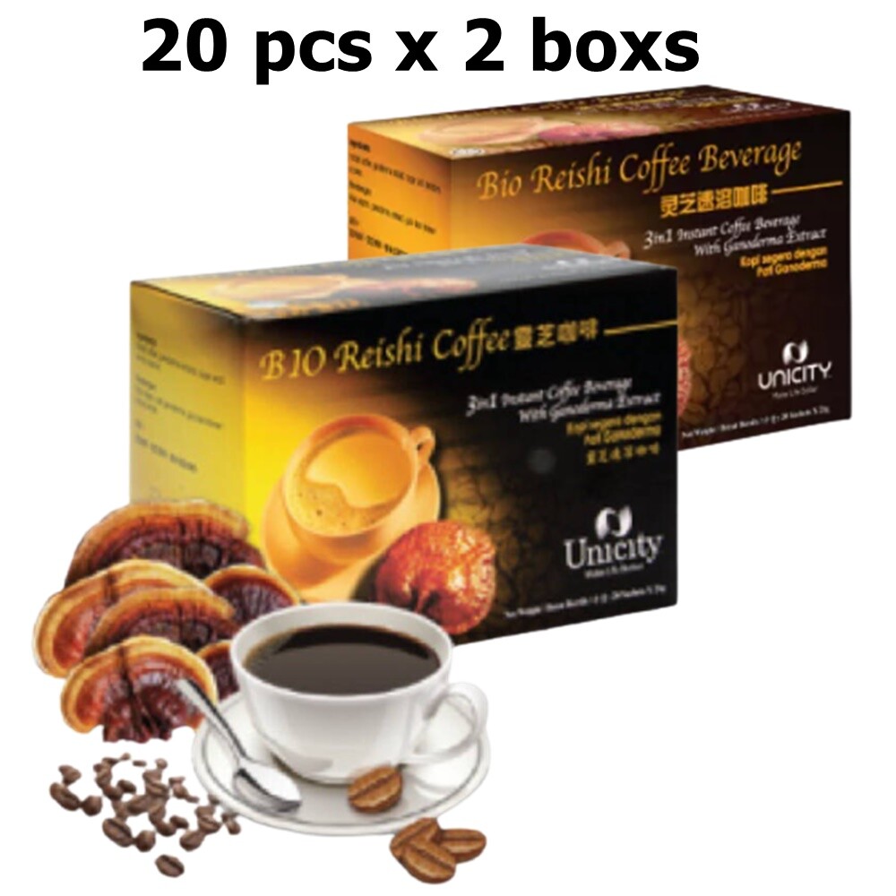 Cholesterol Free Coffee Mix UNICITY BIO REISHI Beverage Nourish the body Fat Bu