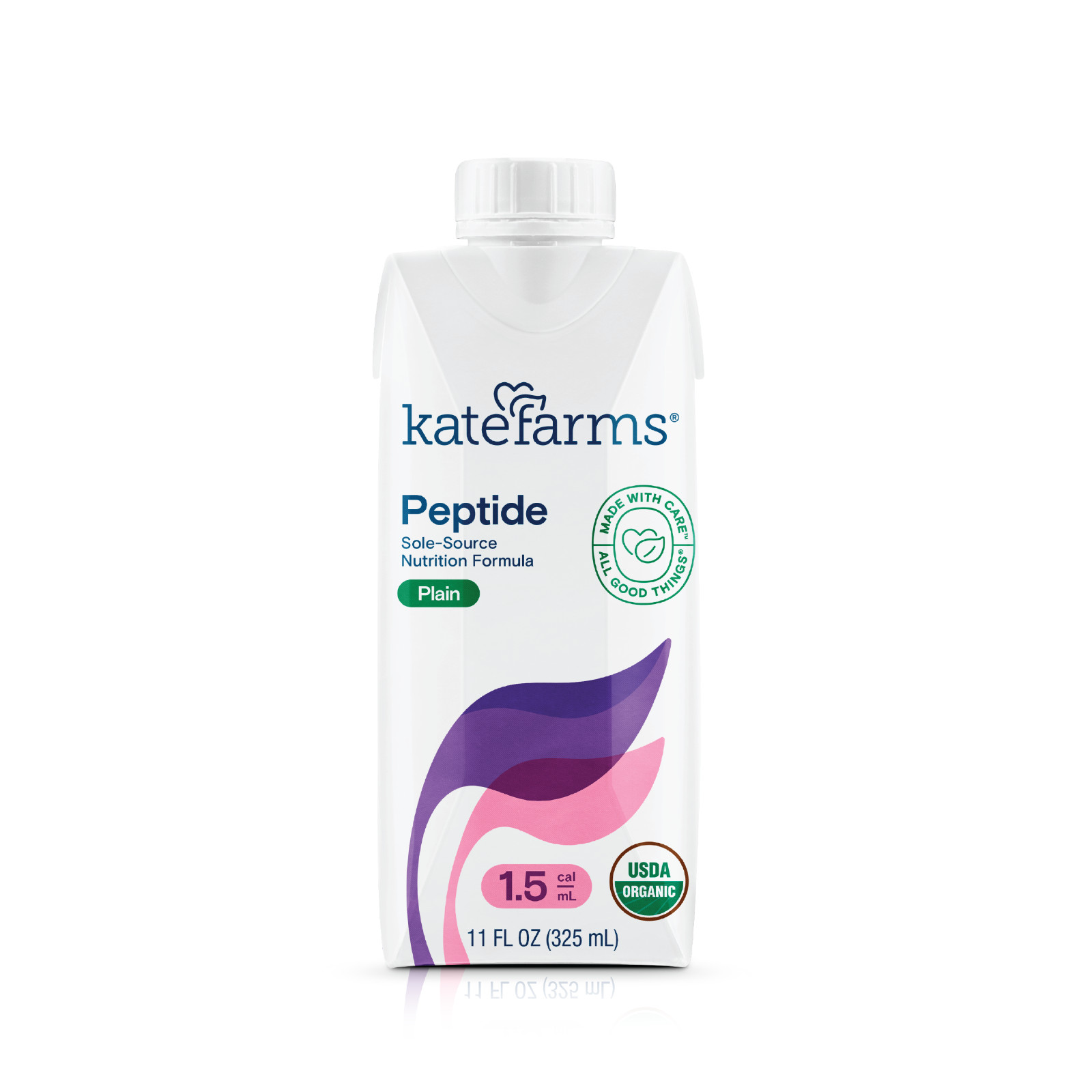 2 cases Kate Farms Organic Peptide 1.5 Nutrition Formula Plain 11oz Exp 2027