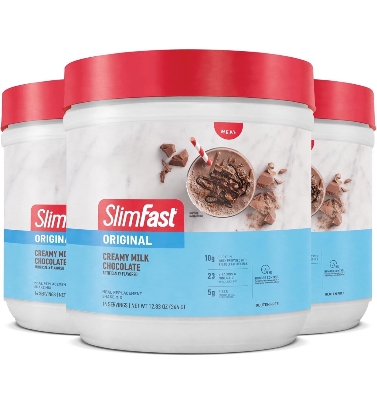 SlimFast Original 10g Protein Meal Replacement Shake Mix (14 Servings,12.83 oz.)