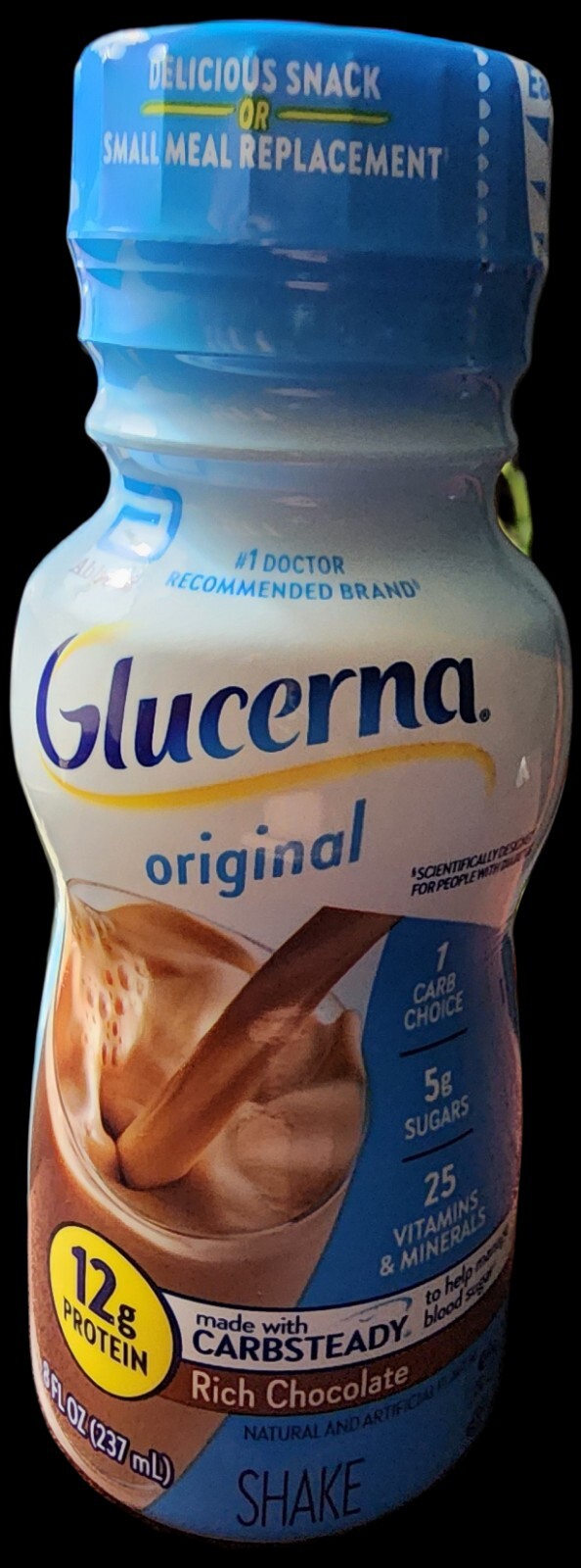 ••Glucerna Nutritional Shake, Rich Chocolate 🍫 8-fl-oz, ••24 Bottles••