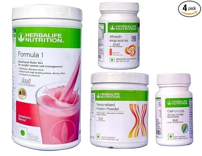 Combo of Herbalife Nutrition Weight Loss Shake + Cell u Loss + Protein + Afresh